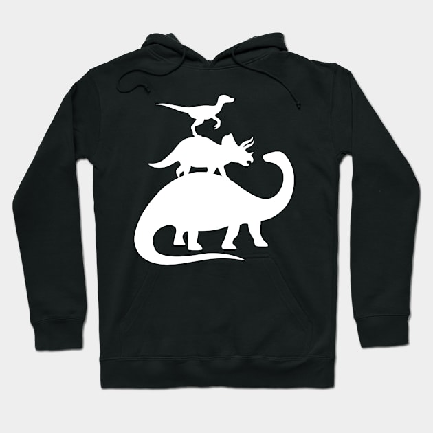 Stacked Dinosaurs Hoodie by Ramateeshop